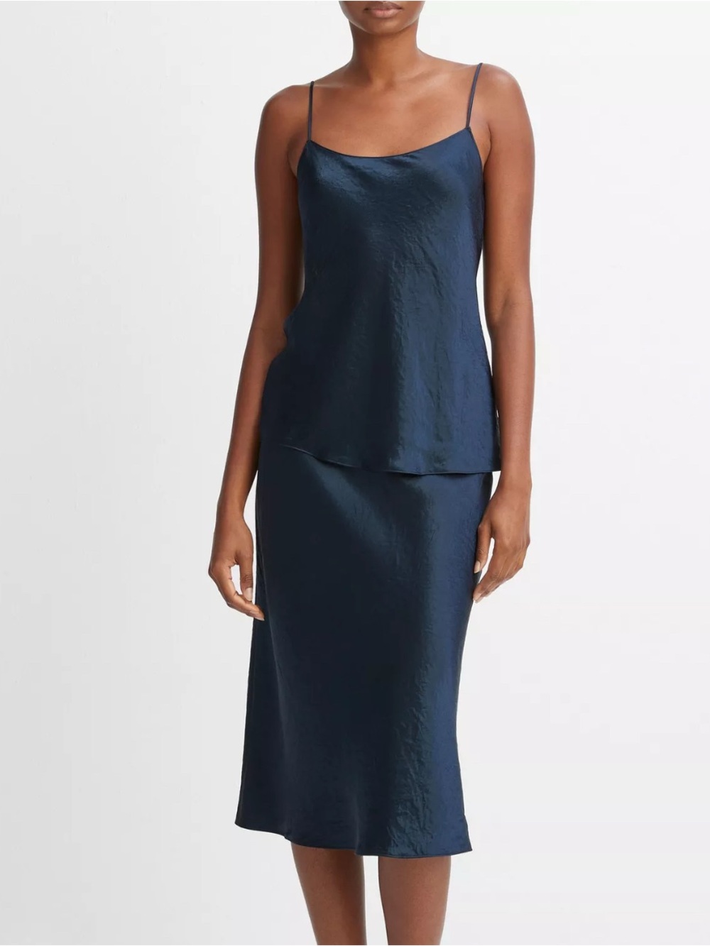 NWTs Vince Satin Cami Coastal Blue, Extra Small